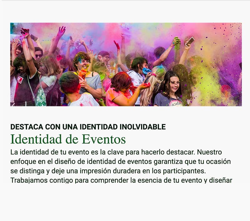 Presupuestos para Identidad Visual de eventos