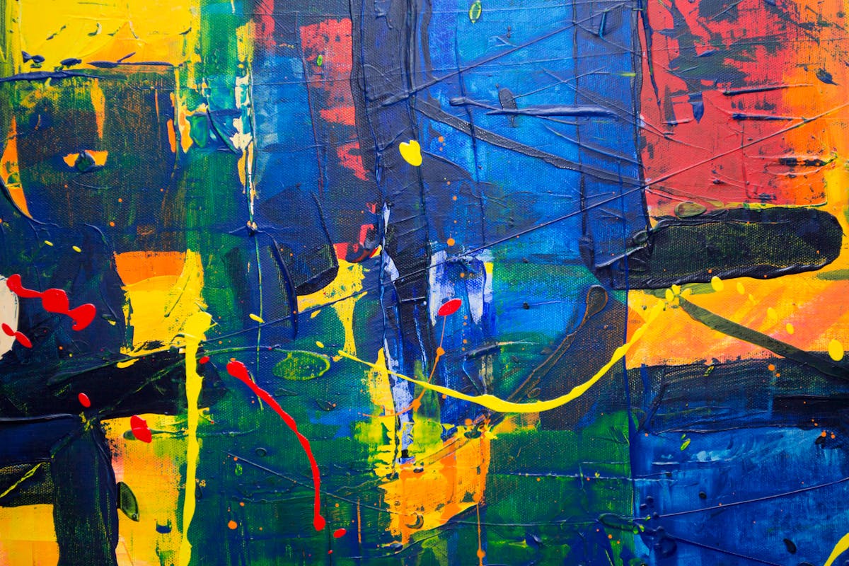 Art abstract art colorful painting