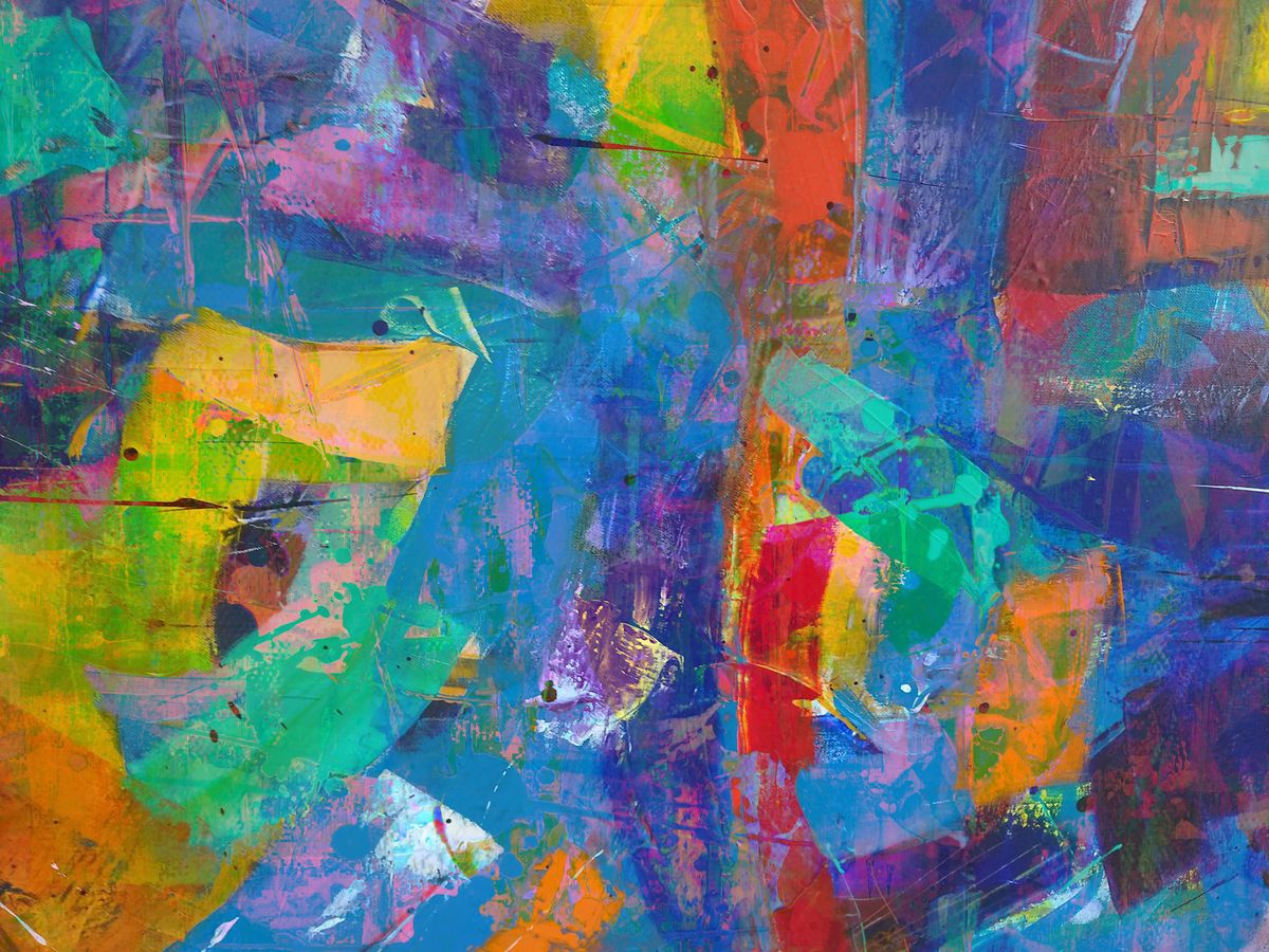 Art abstract art colorful painting