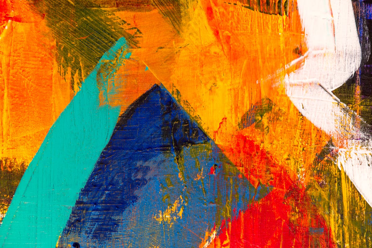 Art abstract art colorful painting