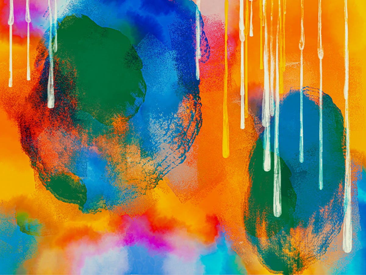 Art watercolor abstract art studio