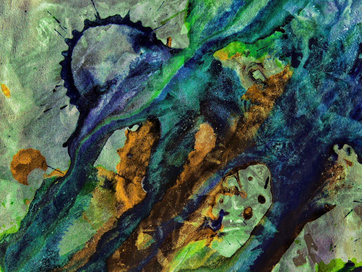 Art watercolor abstract art studio