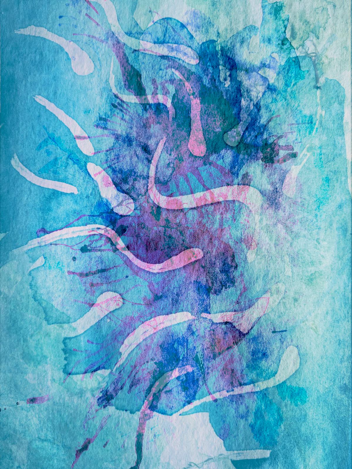 Art watercolor abstract art studio