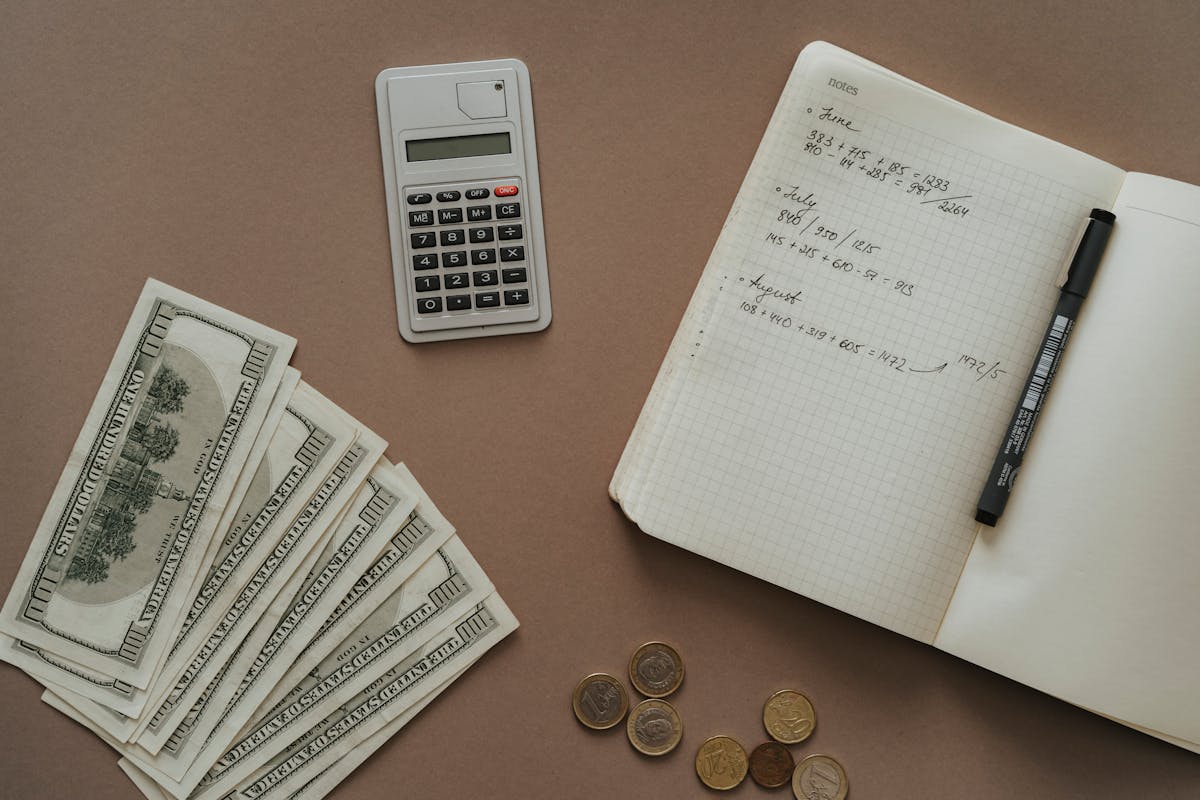 Finance money stack calculator budget