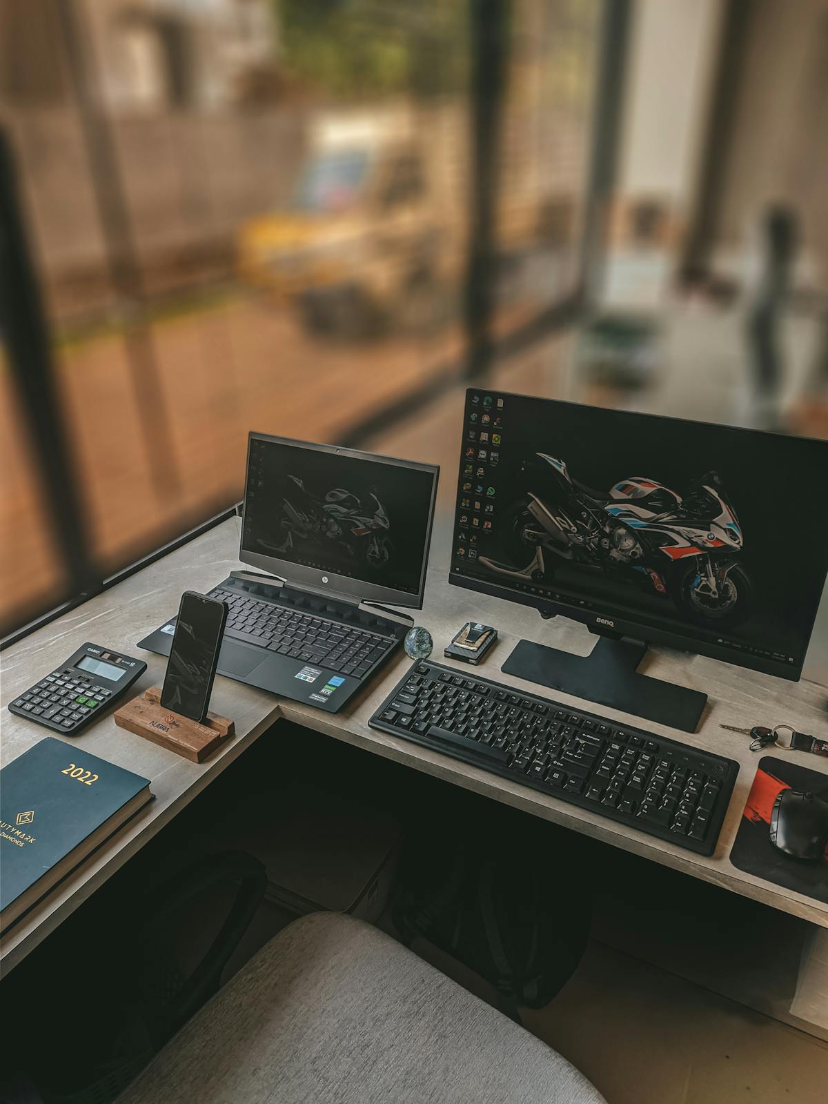General business computer office desk work
