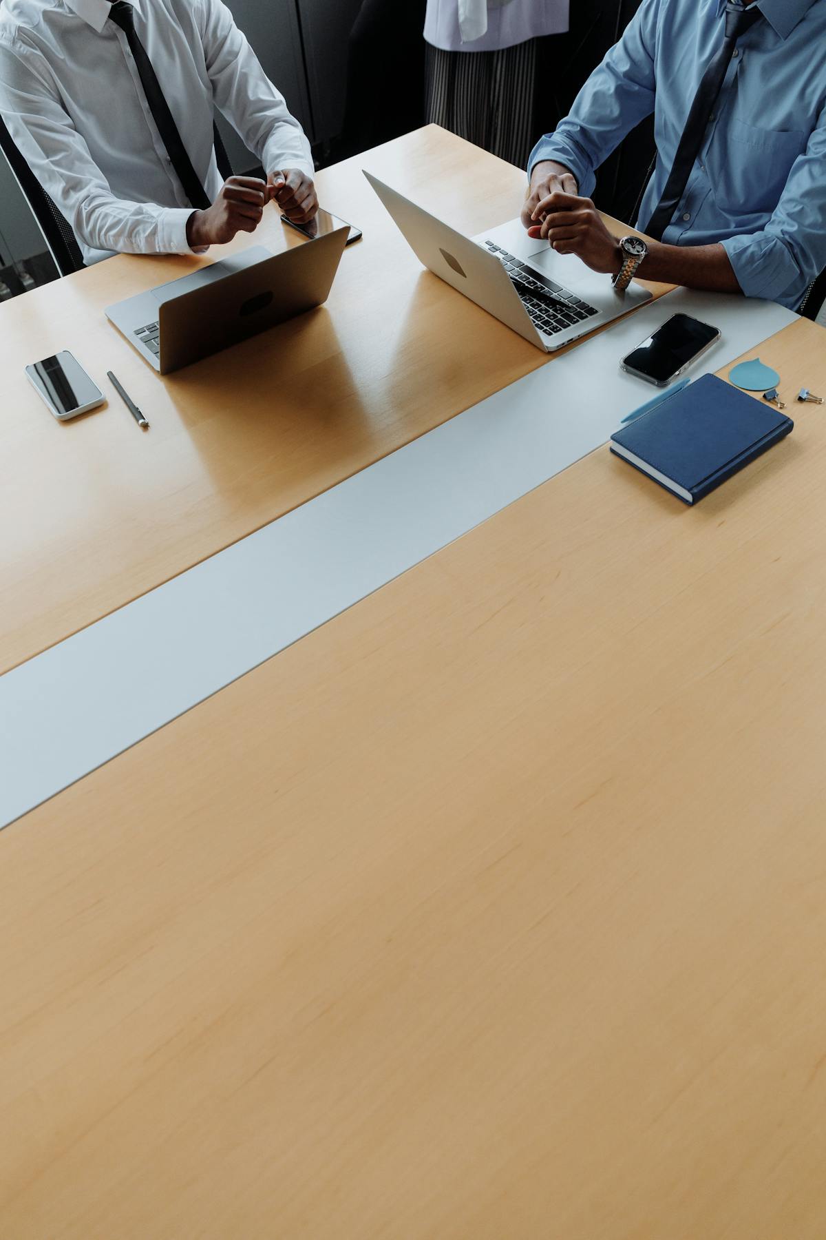 General business team discussion table boardroom