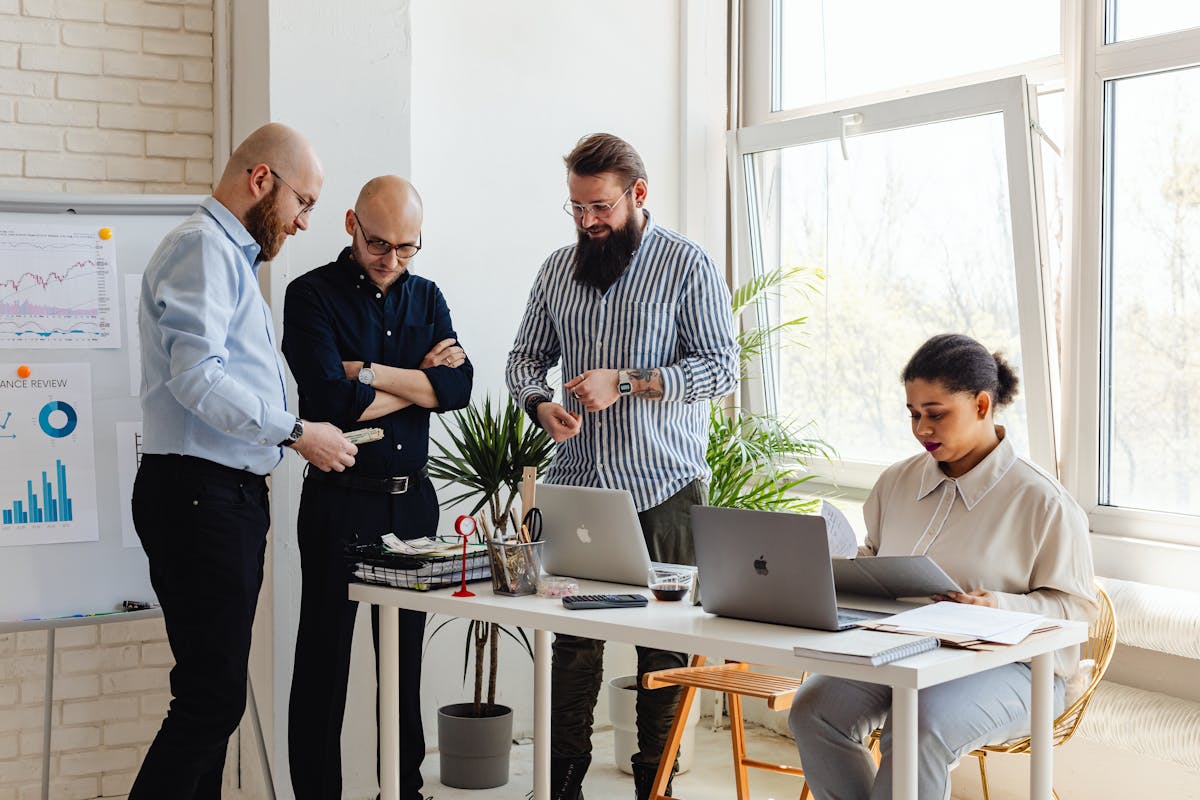 General people working team collaboration