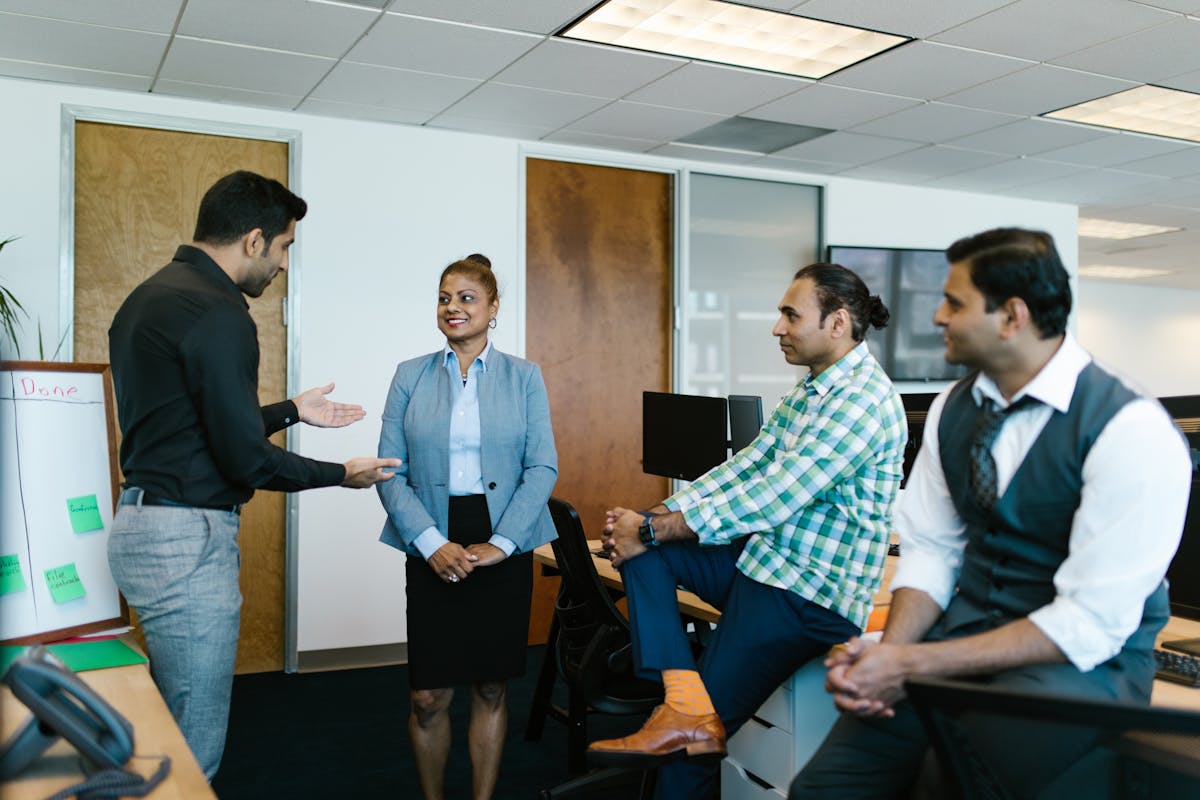 Team onboarding office welcome