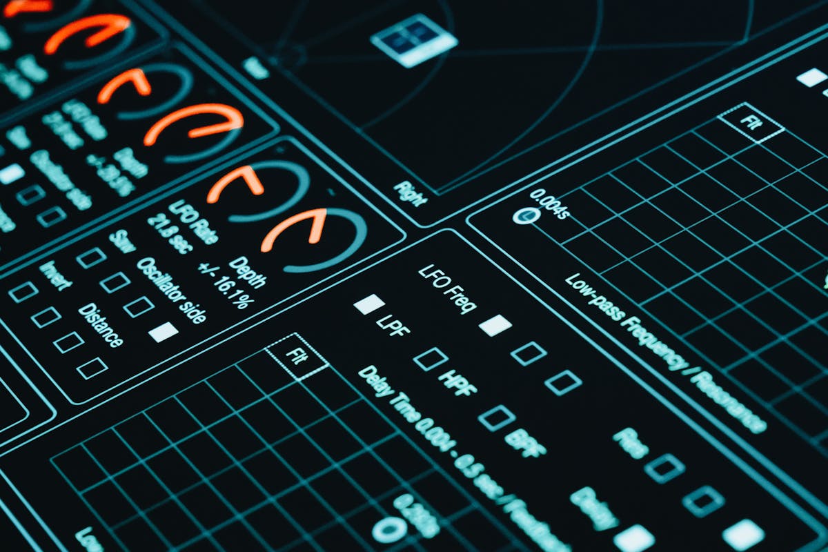 Data analytics dashboard screen