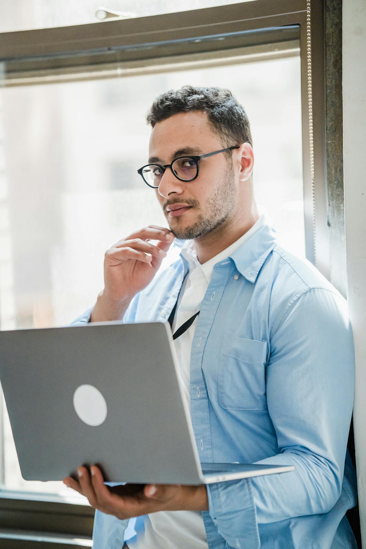 Creative professional portrait working