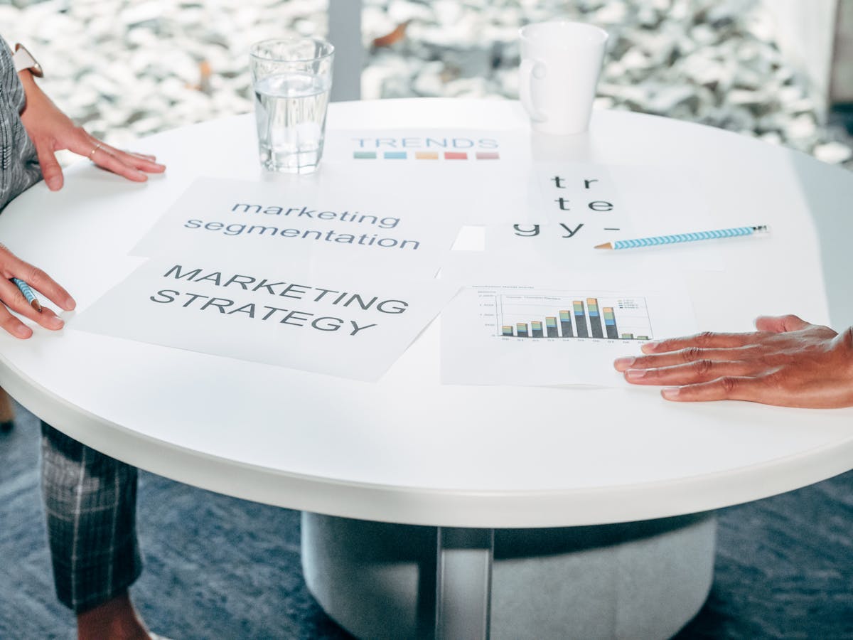 Strategy business planning meeting table