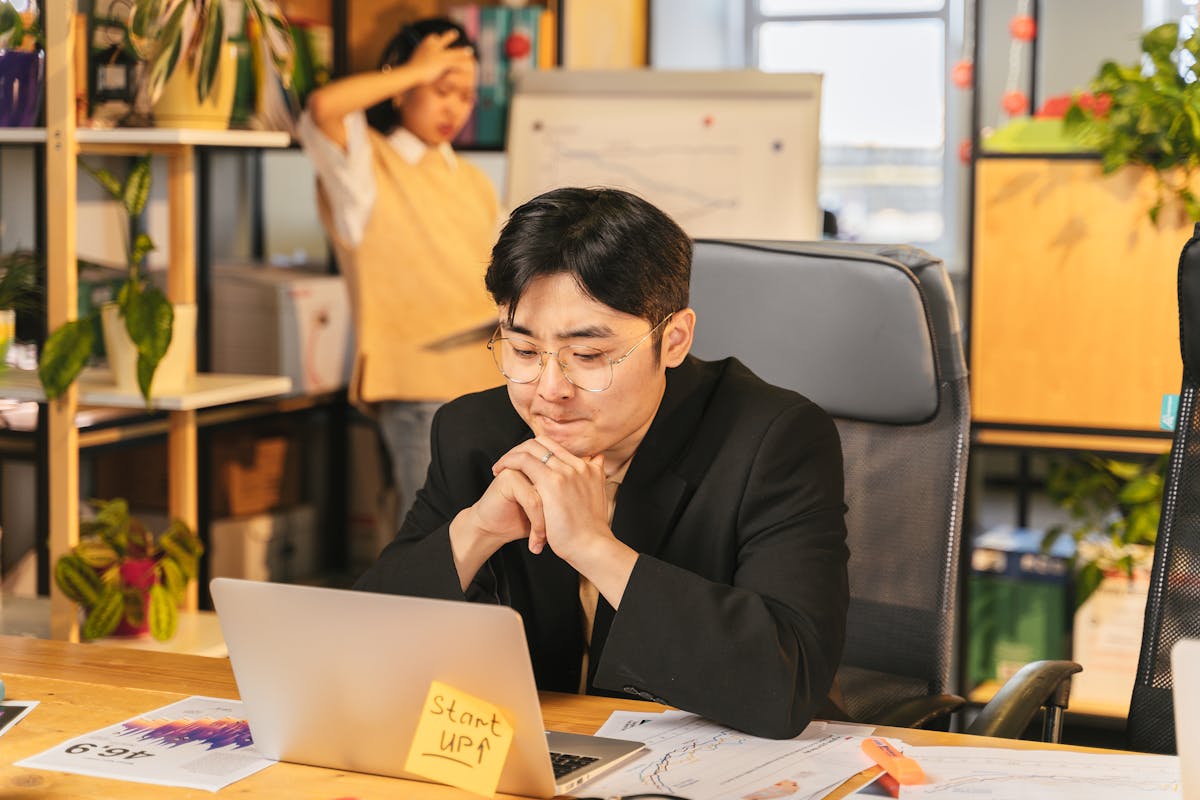 Entrepreneur startup office team