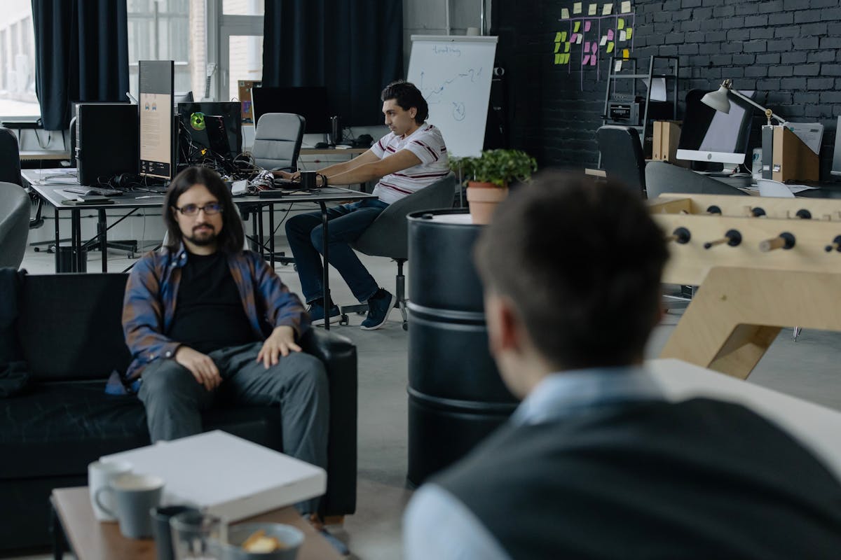 Entrepreneur startup office team