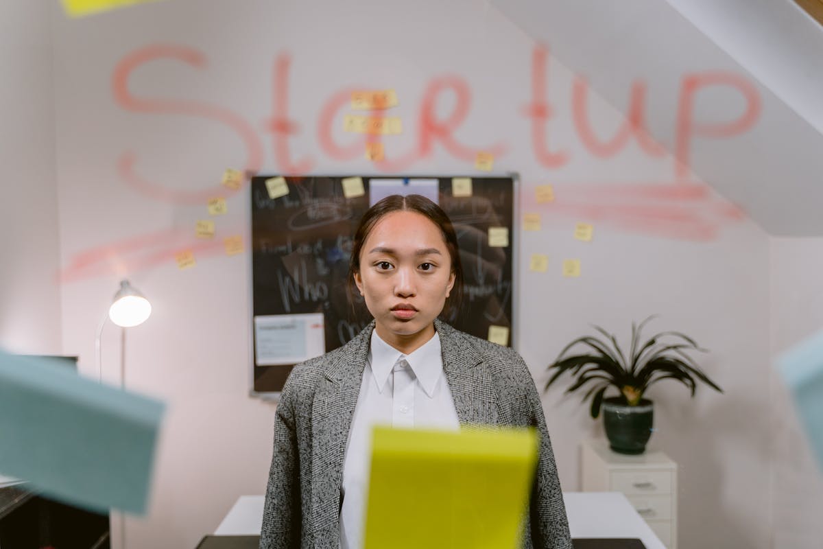 Entrepreneur startup office team