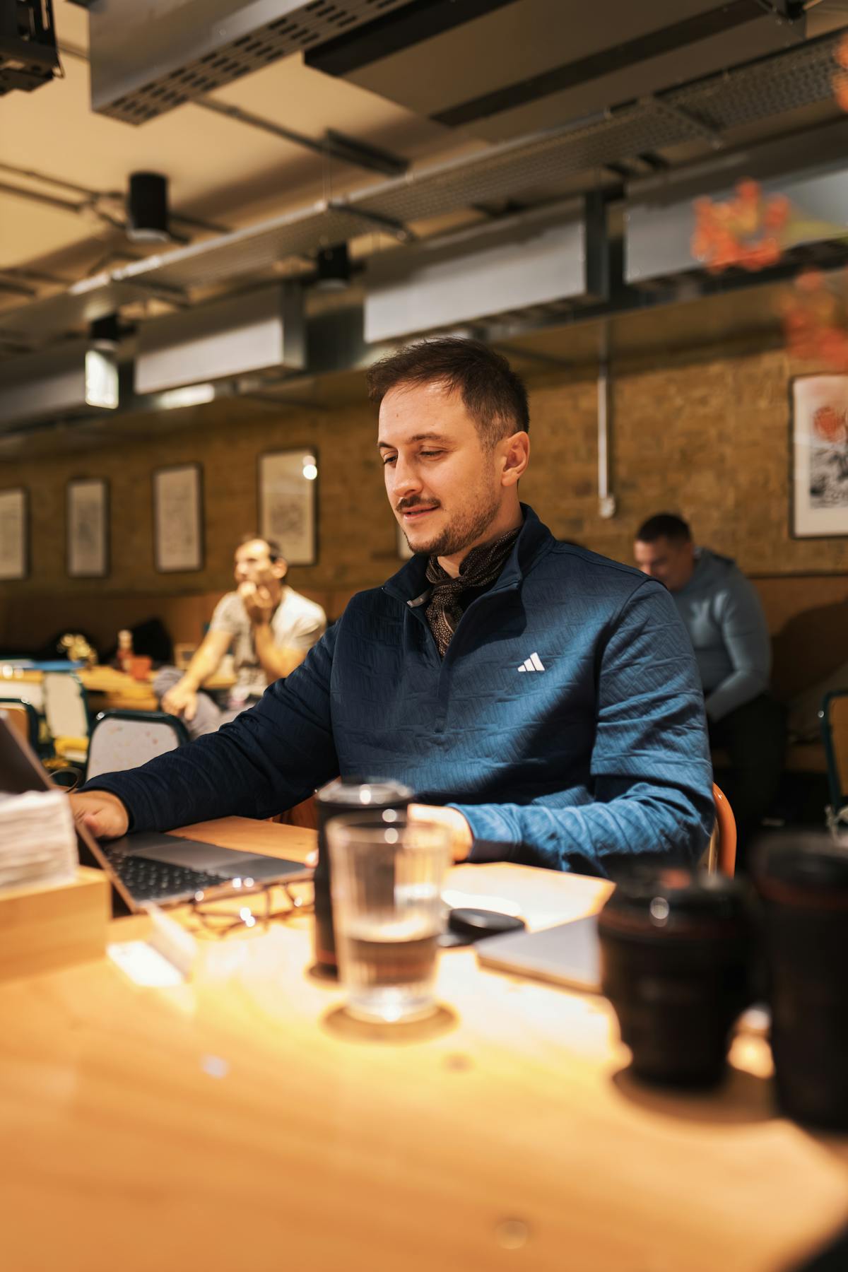 Work laptop coffee shop remote
