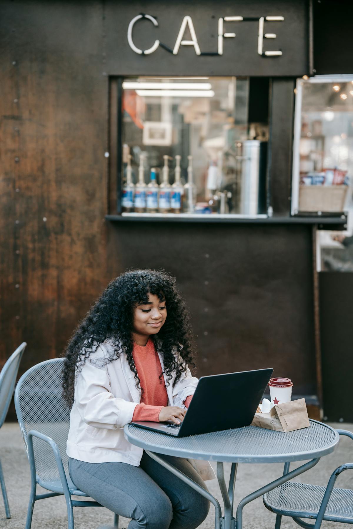 Work laptop coffee shop remote