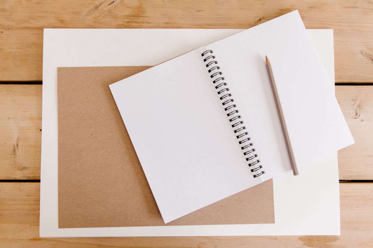 Templates blank document notebook desk