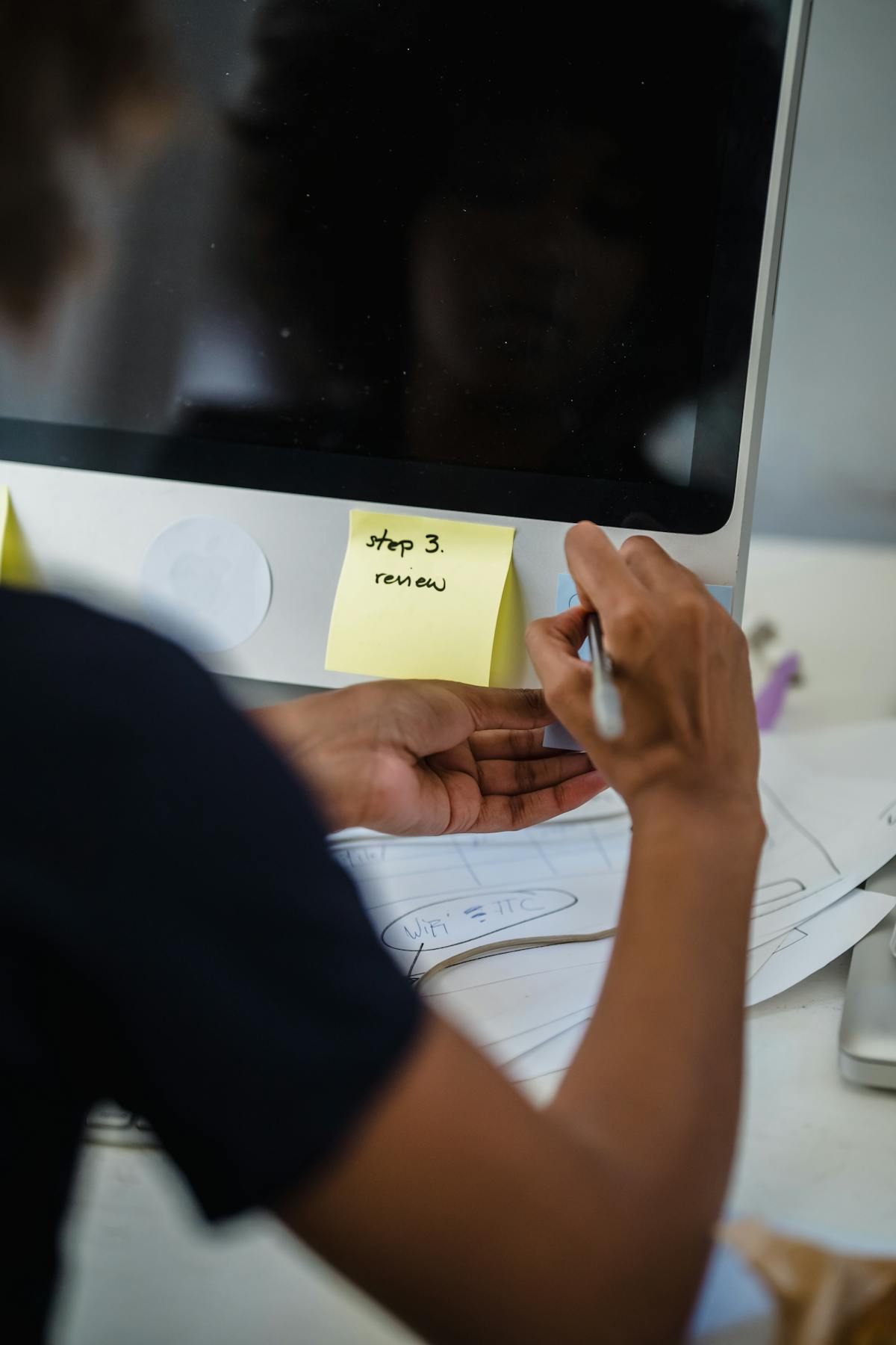 Document outline on computer screen