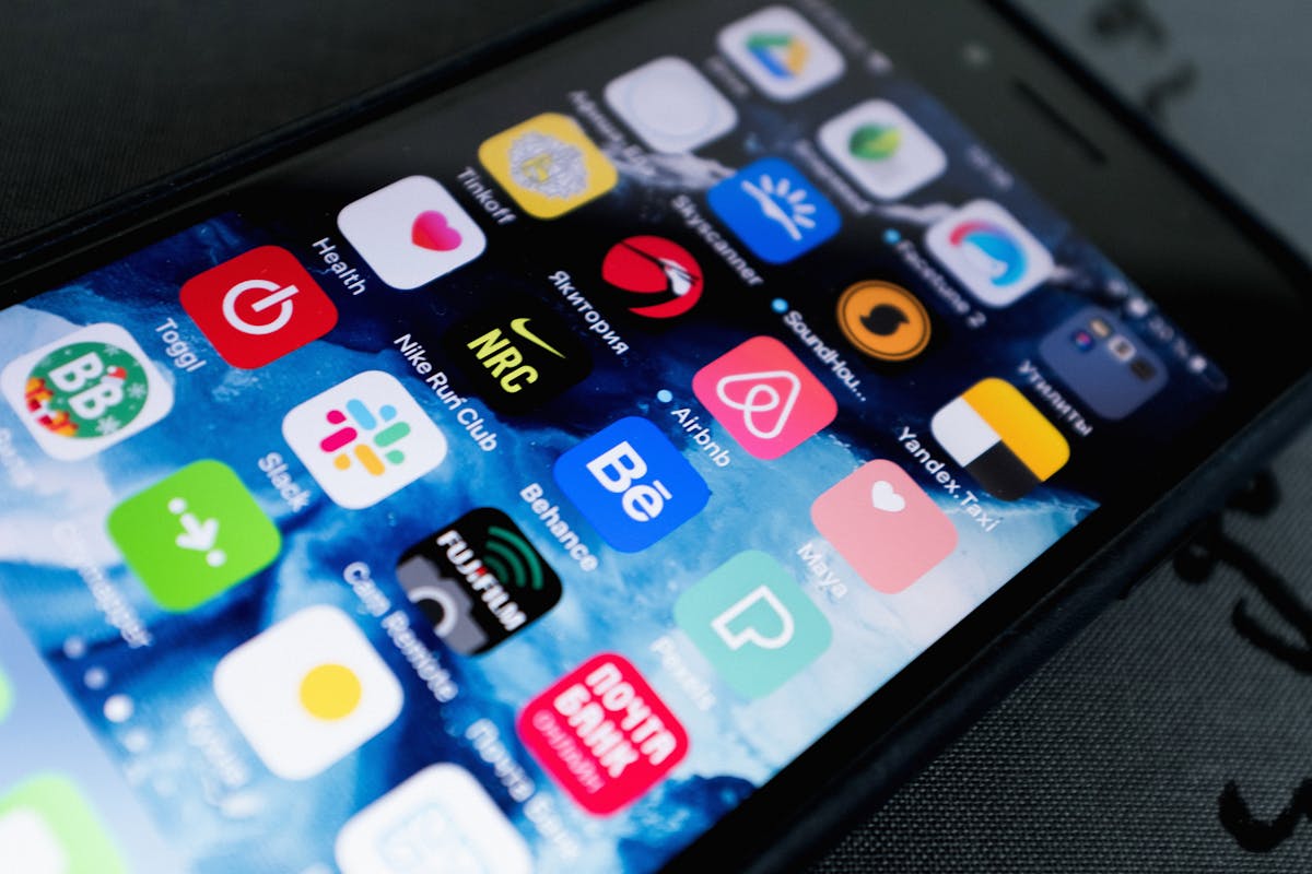 Mobile app smartphone interface screen