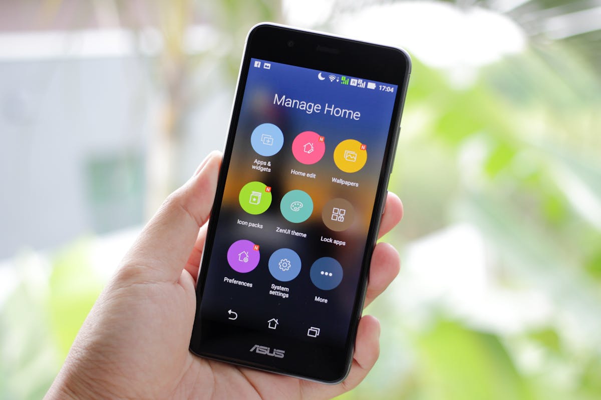Mobile app smartphone interface screen
