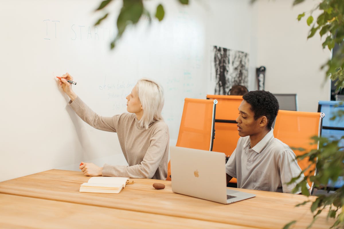 Startup office tech computer team