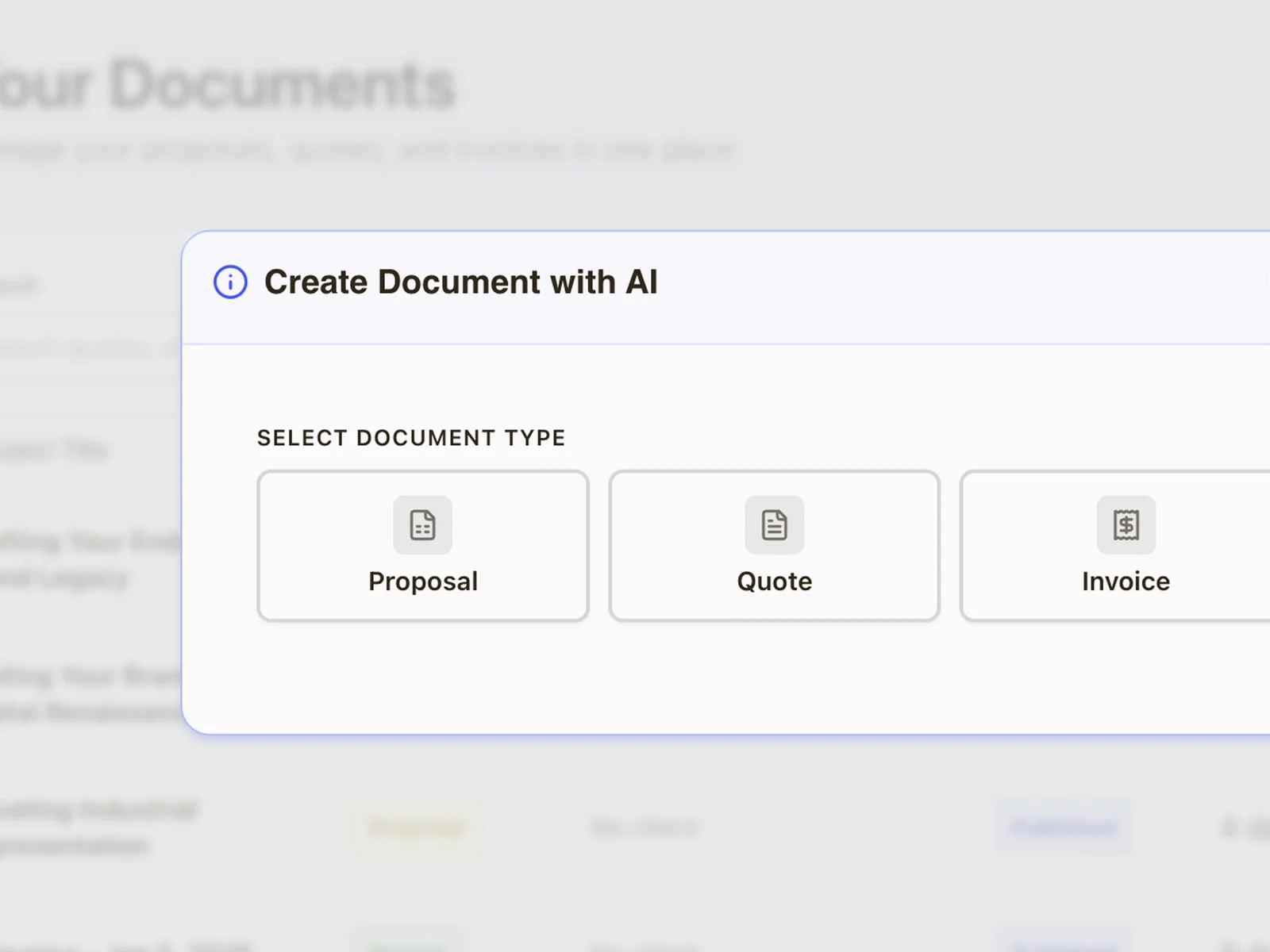 Tell AI about your project - 1